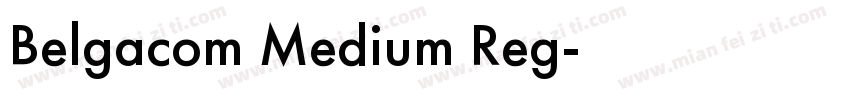 Belgacom Medium Reg字体转换